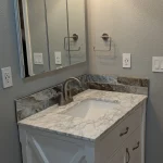 bathroom remodel sink counter